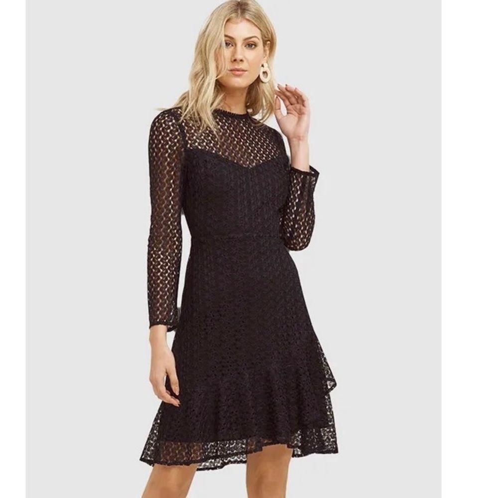 Cooper St Priscilla Long Sleeve Ruffle Hem Dress​